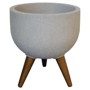 JAPI VASO REDONDO DECORE 33 CIMENTO - CÓDIGO 22704