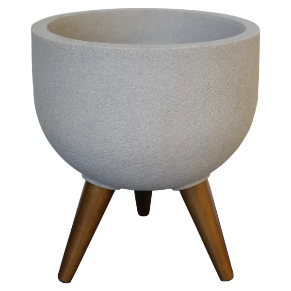 JAPI VASO REDONDO DECORE 33 CIMENTO - CÓDIGO 22704